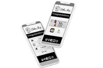 Opções de salvar, compartilhar ou imprimir um Cupom Digital mostradas em um smartphone.