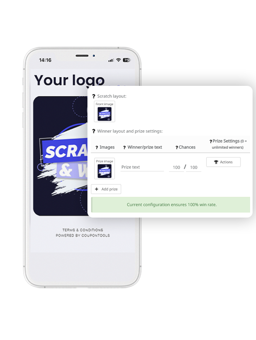 Digital validation with POS scanner.