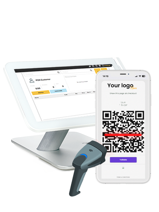 Digital validation with POS scanner.